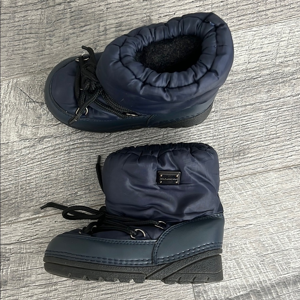 Dolce & Gabbana Blue Quilted Ankle Boots Sz 11 Toddler boys